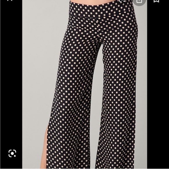 Haute Hippie Black Silk Polka Dot Pants - Picture 3 of 14